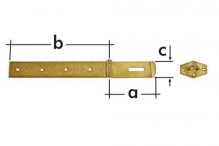 DOMAX Závěs zamykací jednoduchý ZZP 80 - 170x45x1,5mm 