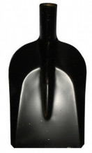 Lopata ocelová drenážní černá 18 cm