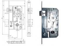 HOBES Zámek K138 S,, bilý zinek, WC