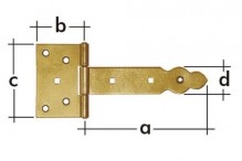 Závěs brankový ozdobný ZBO 150, 150x90x35mm 