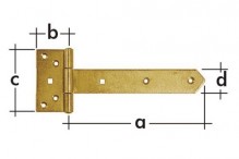 DOMAX Závěs brankový ZBW 600, 600x65x110x40x4,0mm - 8115 