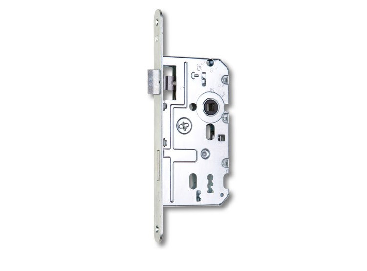 HOBES Zámek K220C, PRAVÝ, klíč, bílý zinek - čelo 18mm
