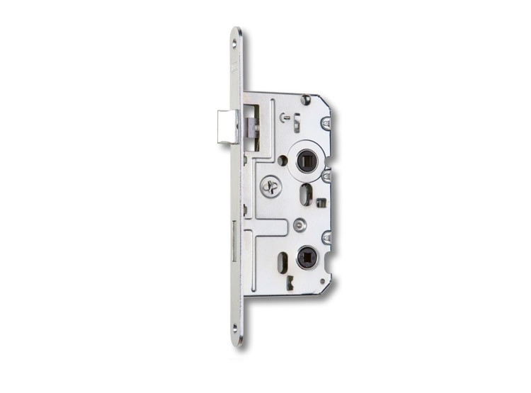 HOBES Zámek K222 PRAVÝ, WC bílý zinek, ořech 6 x 6 mm