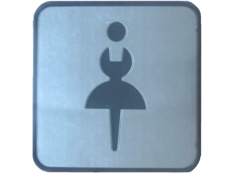 Piktogram "Dámy" nerez