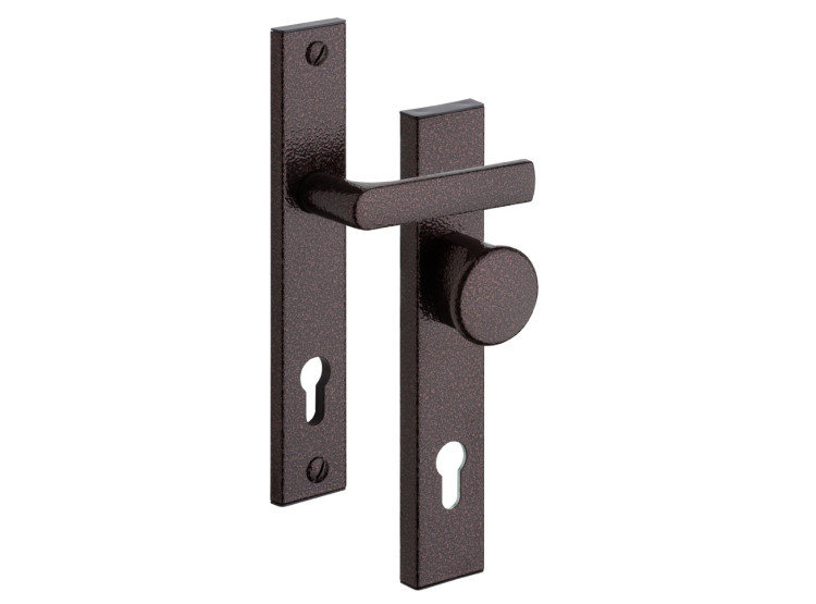 Bezpečnostní kování 802/72 Antická hnědá  klika+madlo, Rostex