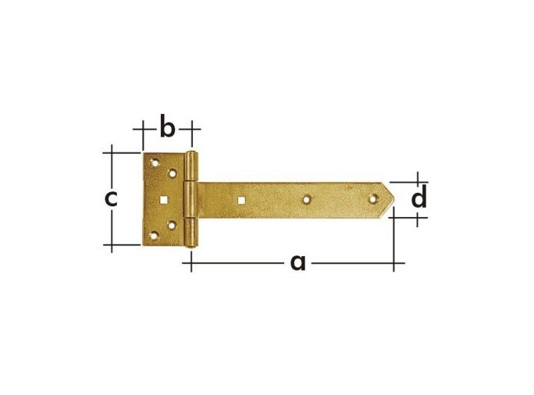 DOMAX Závěs brankový ZBW 600, 600x65x110x40x4,0mm - 8115