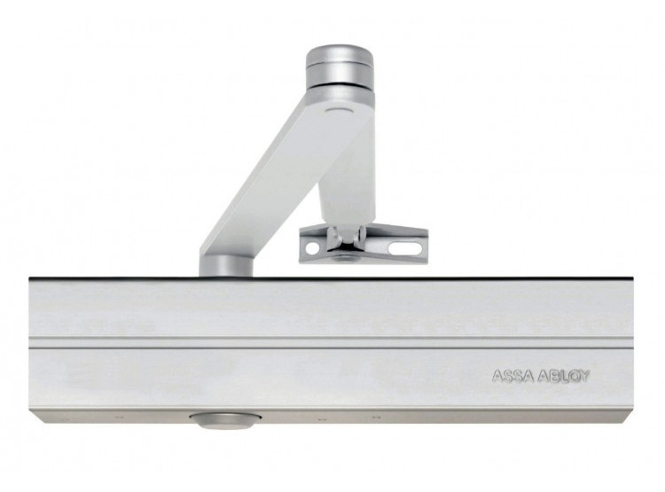 ASSA ABLOY Zavírač DC300 NEW EN3-6, bez ramínka, STŘÍBRNÝ