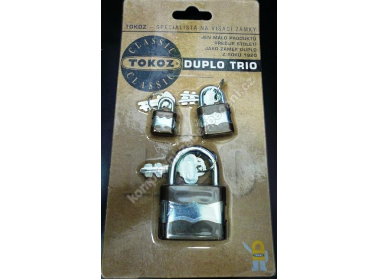 TOKOZ Zámek visací DUPLO (Trio - sada)