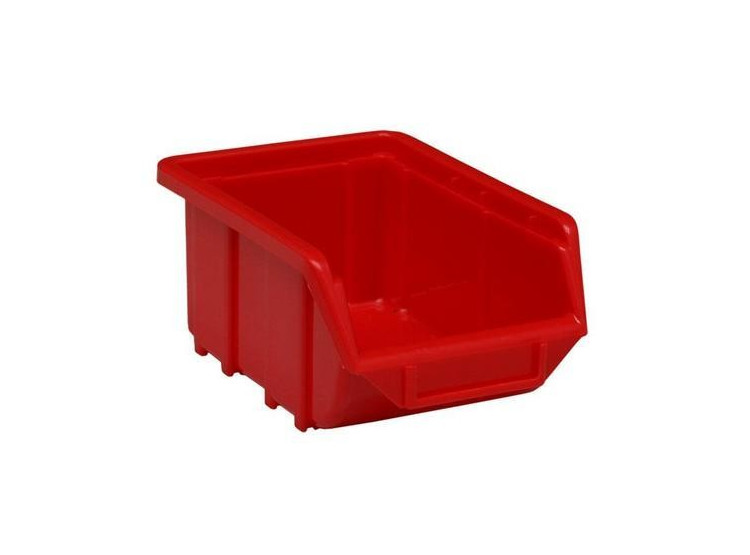 Plastový box ECOBOX - 76 x 111 x 168 mm - červený - Plastový stohovatelný box 111