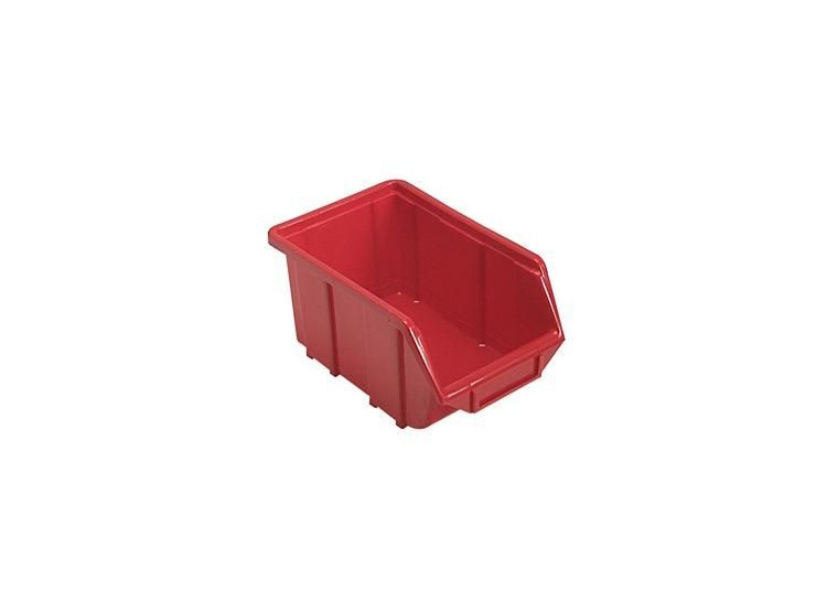 Plastový box ECOBOX - 129 x 160 x 250 mm - červený - Plastový stohovatelný box 112