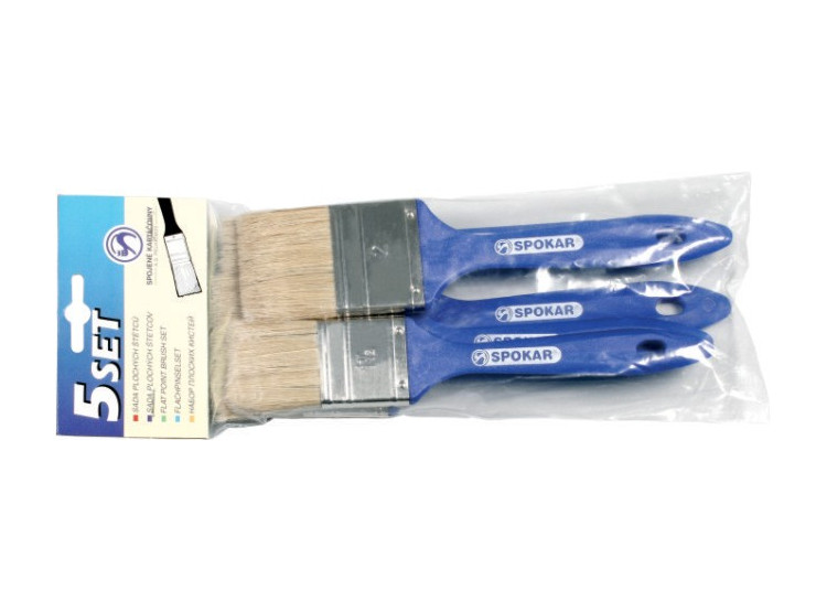 Štětce ploché - souprava 5 set - 81215 SPOKAR