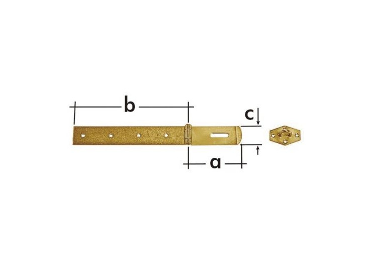 DOMAX Závěs zamykací jednoduchý ZZP 80 - 170x45x1,5mm