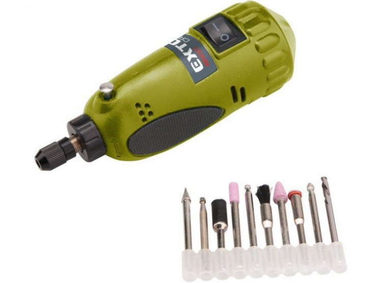 EXTOL CRAFT MINI Vrtačka/bruska s transformátorem v kufru - 404121