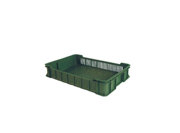 Weitere Přepravka na ovoce a zeleninu, 10kg 600 x 400 x 116 mm nízká - černá