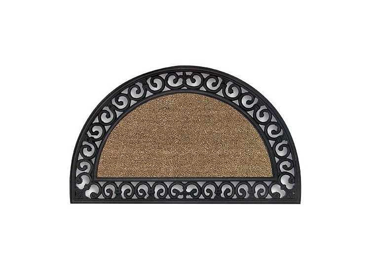 STREND Rohožka Ornament, guma kokos, polokruh, 45 x 75