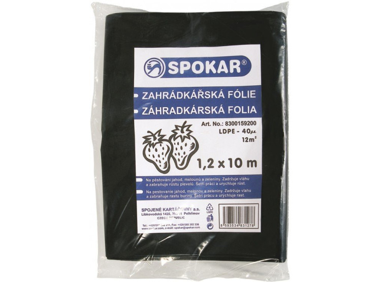 SPOKAR Fólie zahrádkářská 1,2 x 10 m, 40 my, LDPE