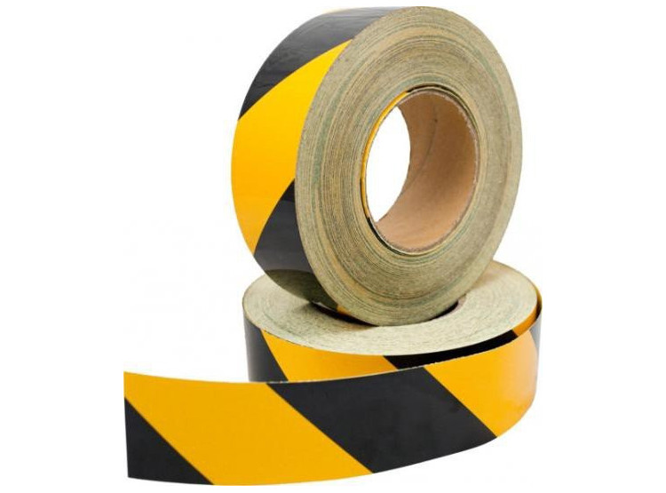 Páska DURAFLEX žlutočerná V 2313 100 mm x 45 m - levá