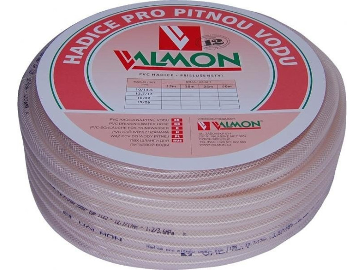 Hadice PVC pro pitnou vodu 1125, 19/26 mm, 25m