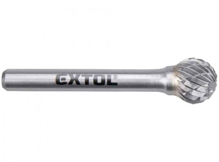 EXTOL INDUSTRIAL  Fréza karbidová, kulová, průměr 12mm, stopka 6mm - 8703735