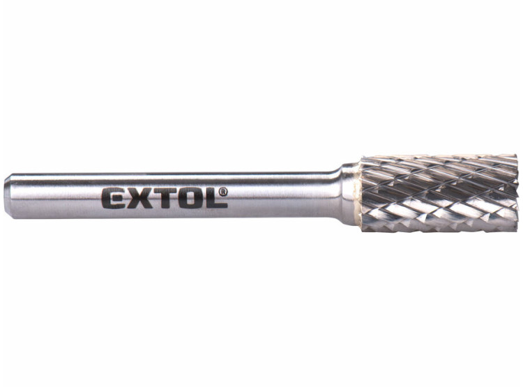 EXTOL INDUSTRIAL Fréza karbidová, válcová s čelním ozubením, průměr 12 x 25 mm, stopka 6 mm - 870371