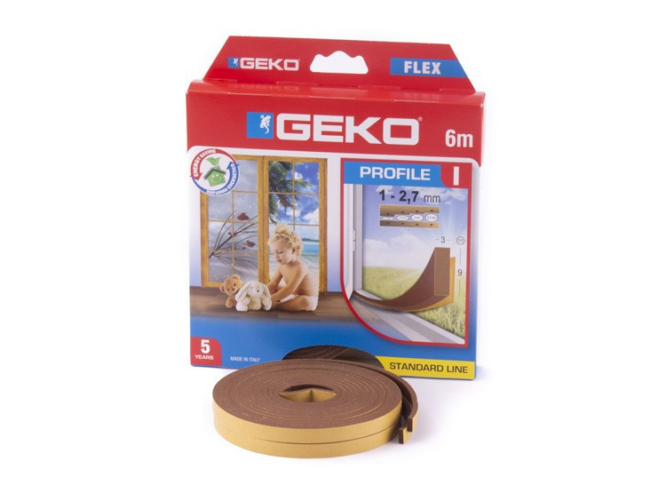 GEKO Těsnění I 9x3mm-6m hnědé (2x3m)