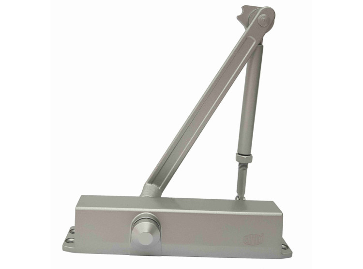 BRANO Zavírač D80V/15-S se stavěčem, 60-120kg Stříbrný