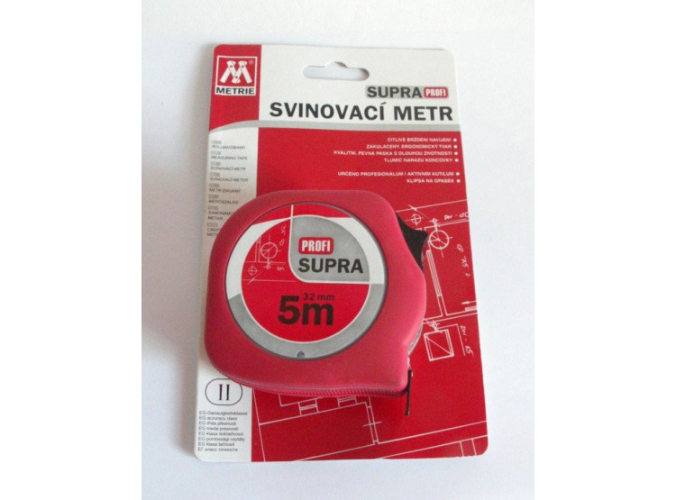 Metr svinovací 5 m/32 mm SUPRA