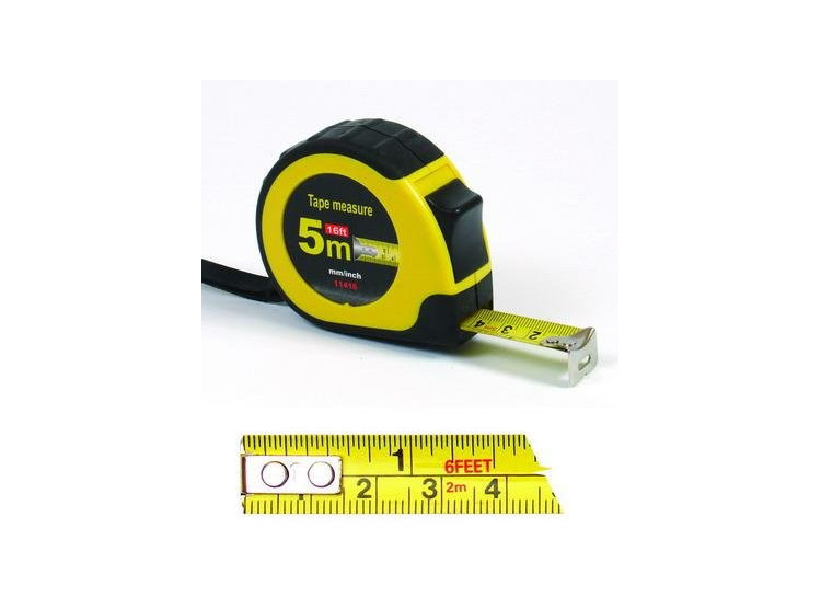 Metr svinovací 5 m x 19 mm páska cm/inch
