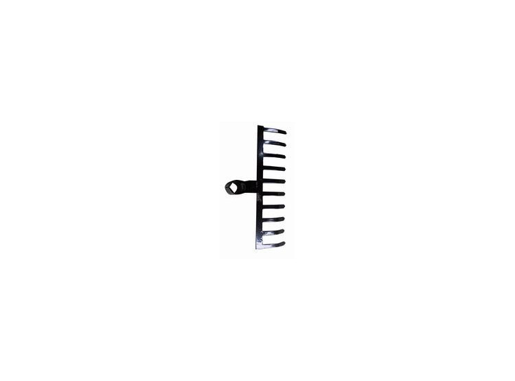 Hrábě kovové 10 zubů 24 cm