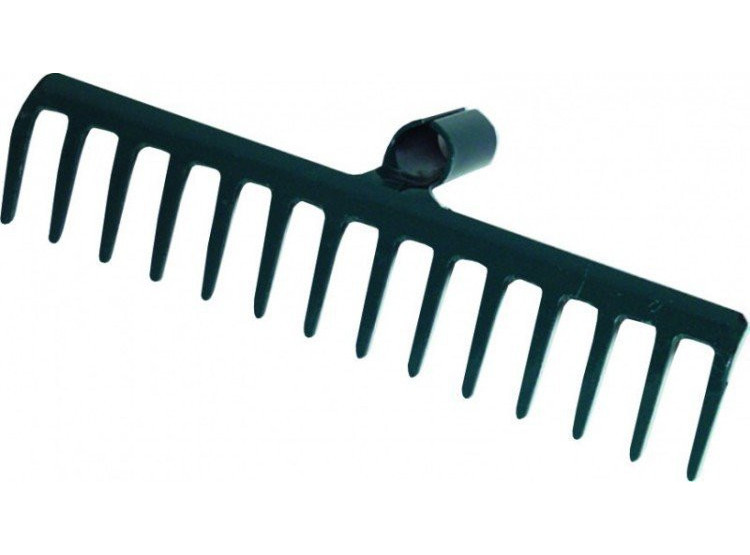 Hrábě železné 10 zubů, 27 cm, bez násady