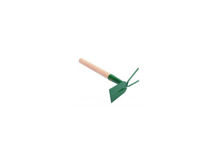 Okopávačka (motyka) s ostřím a 3 hroty s násadou 50 cm