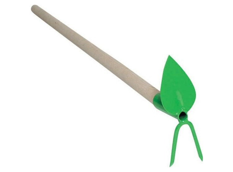 Okopávačka (motyka) srdíčko s 2 hroty s násadou 100 cm