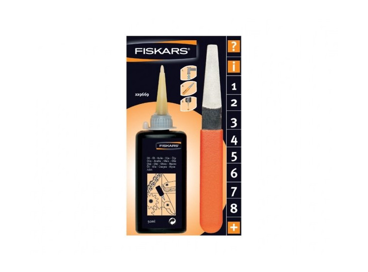 Set náhradní na údržbu zahradních nůžek/1001640/ FISKARS