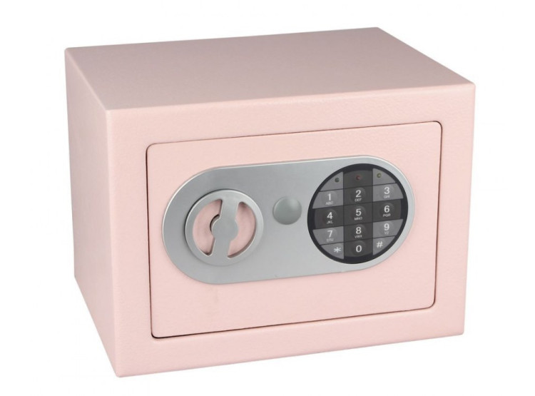 Sejf ocelový s elektronickým zámkem RS.17.EDN.R, růžový