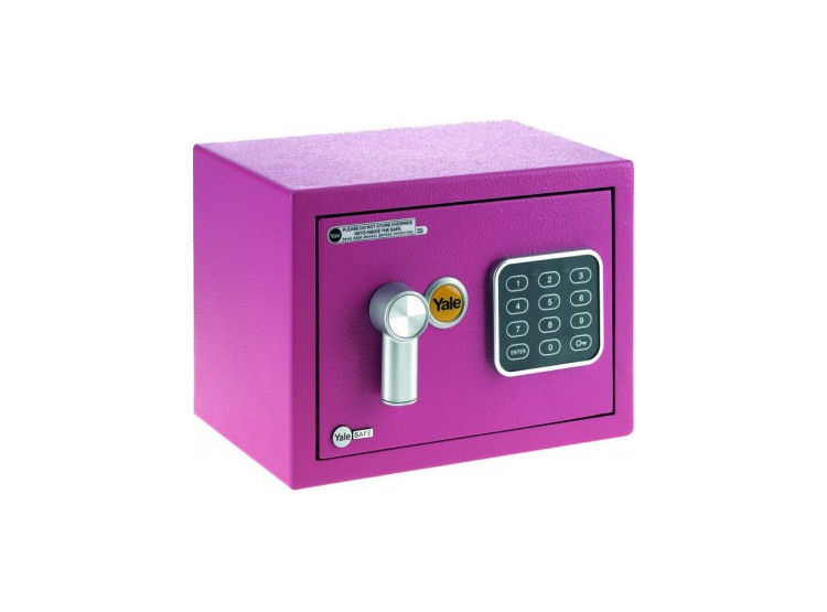 Sejf YALE safe mini růžový YSV/170/DB1/P