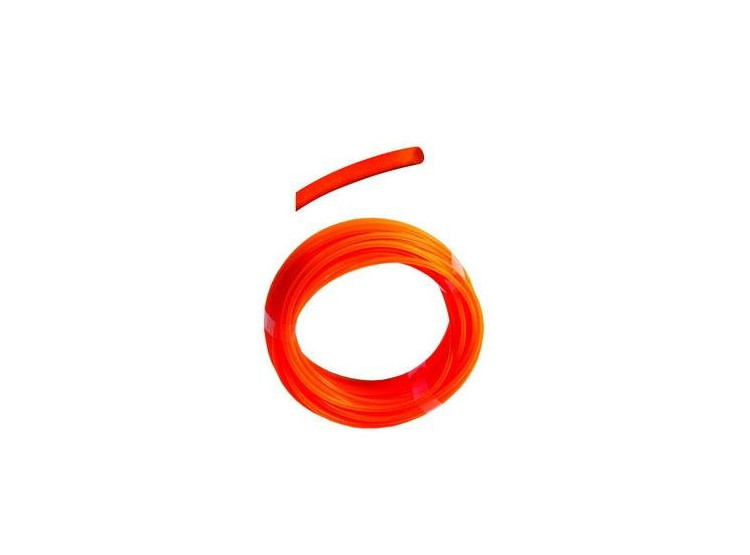 Struna žací kulatá 1,6mm x 15m oranžová