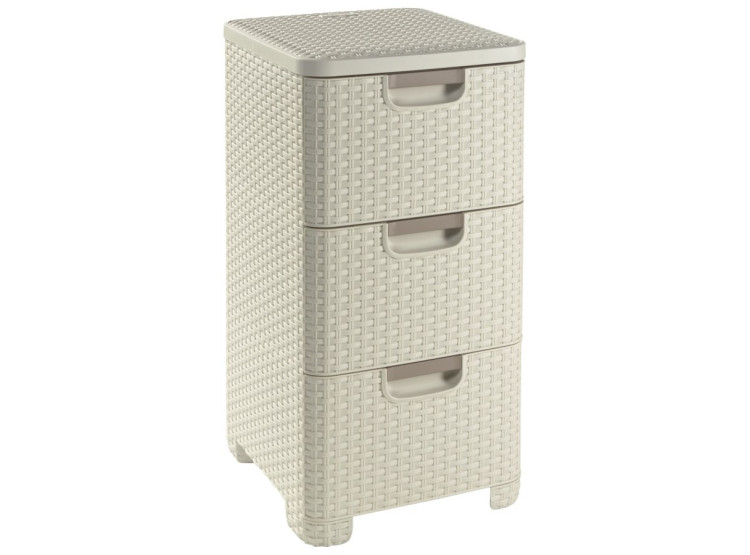 Komoda Curver Style 33x60x38 cm krémová