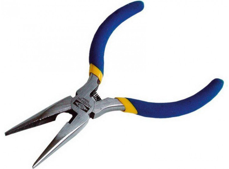 Kleště půlkulaté přímé 130 mm s pérkem