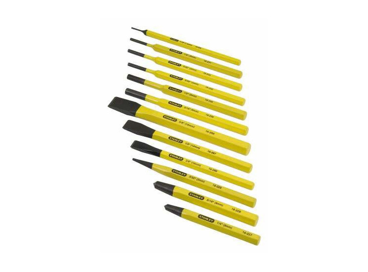 STANLEY® FATMAX® 12dílná sada zámečnických sekáčů, průbojníků a důčíků - 4-18-299