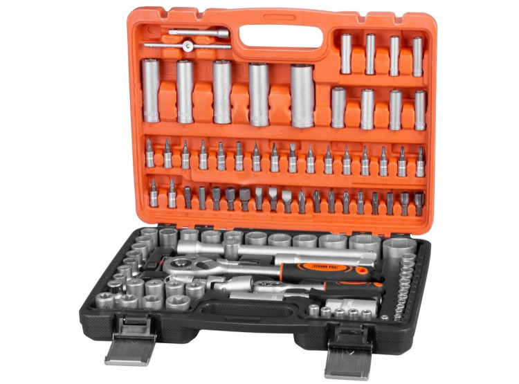 STREND PRO SL239679XX Sada hlavic 1/4"&1/2" 108dílná
