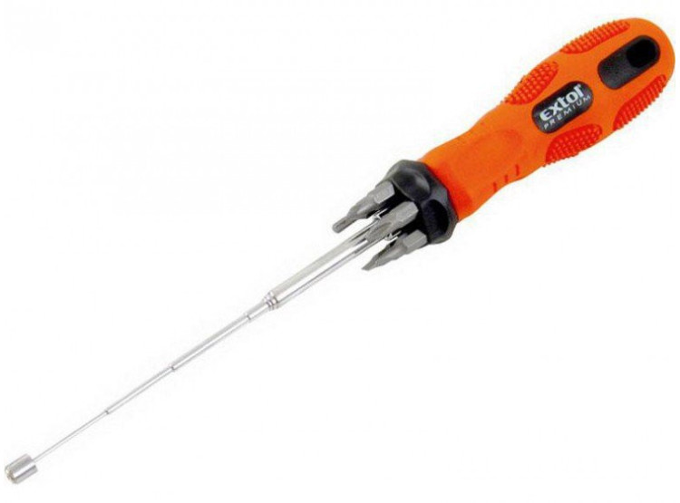 Šroubovák s teleskopickým magnetem, 6hrotů