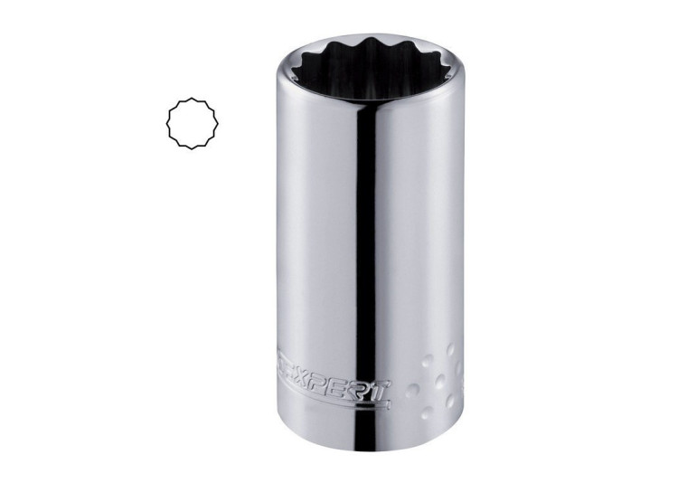 Hlavice 1/2" 12hranná prodloužená metrická 10mm Tona Expert E032203
