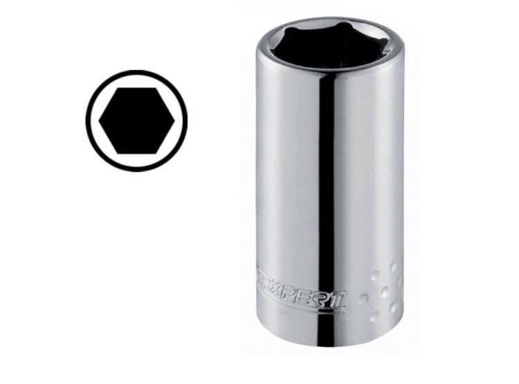 Hlavice 1/2" 6hranná prodloužená metrická 10mm Tona Expert E032103