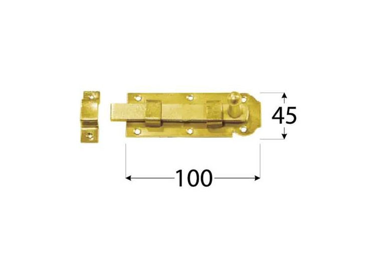 DOMAX Zástrč jednoduchá W 100 100x45x6 mm - 8502