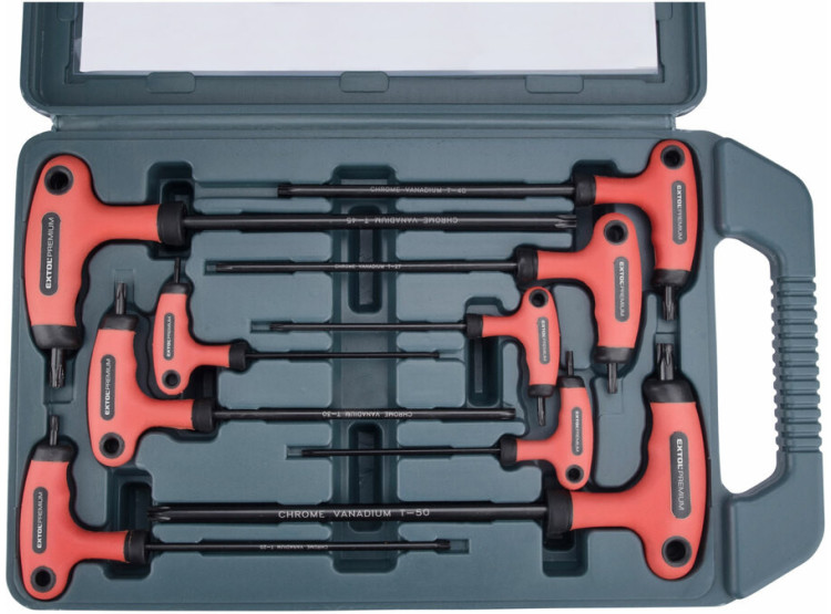 Extol T-klíče TORX, sada 9ks, T10-50 8819401