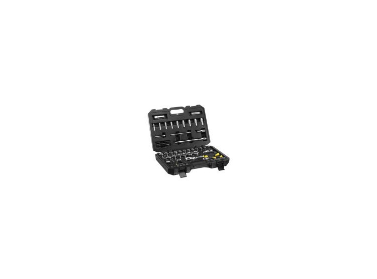 STANLEY® 72dílná sada 1/4 + 1/2 nářadí, 6hranné hlavice - 5,5-14mm+8-32mm