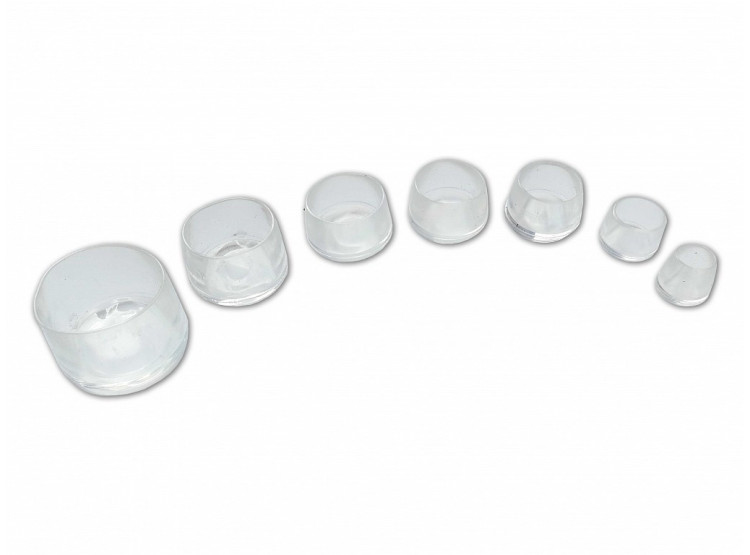 ESO Gumové návleky na stůl a židle 16x15x13 mm - TRANSPARENT (sada 4 ks)