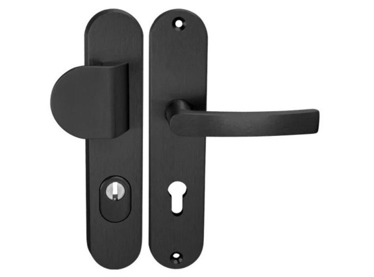MP Kování AXA-BETA2 PLUS klika/madlo 92 mm vložka Černý elox F8