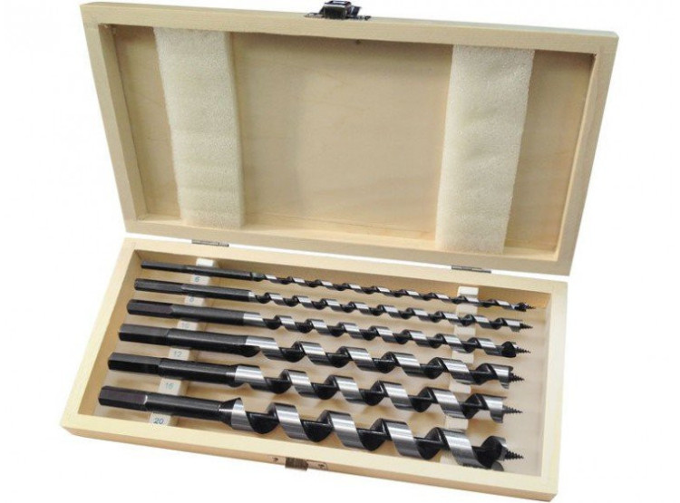 EXTOL PREMIUM Vrtáky hadovité do dřeva, sada 6ks, průměr 6-20x260mm