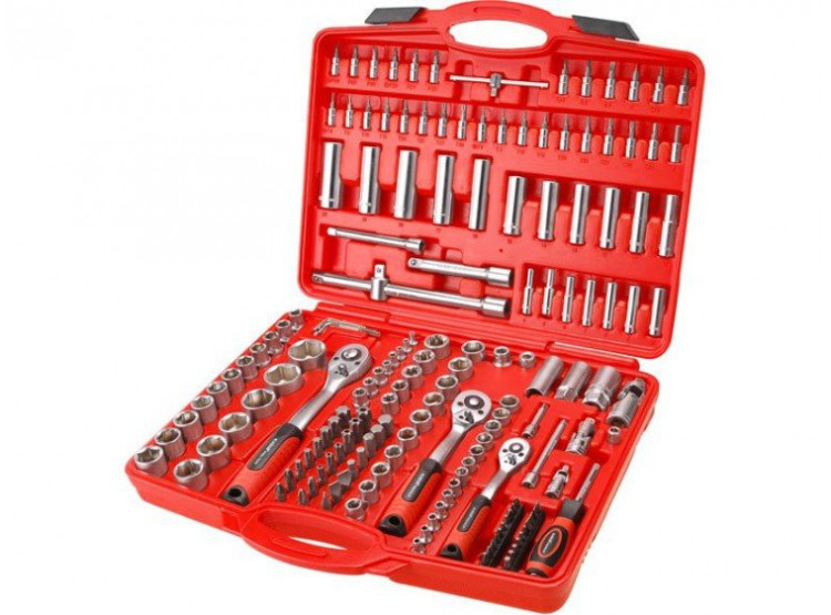 EXTOL PREMIUM Hlavice nástrčná 1/4", 3/8", 1/2" sada 172 ks